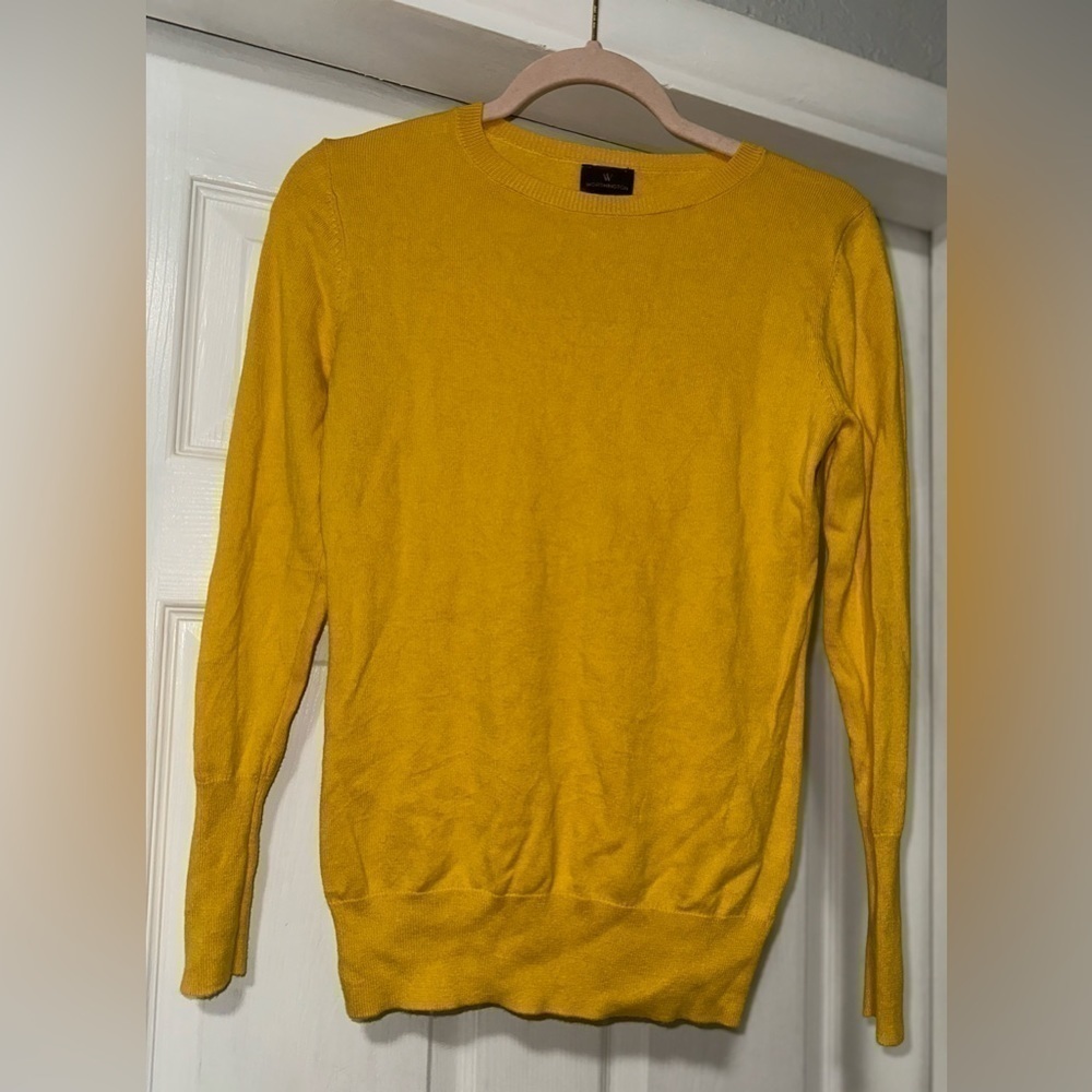 Worthington Long Sleeve Yellow Sweater
